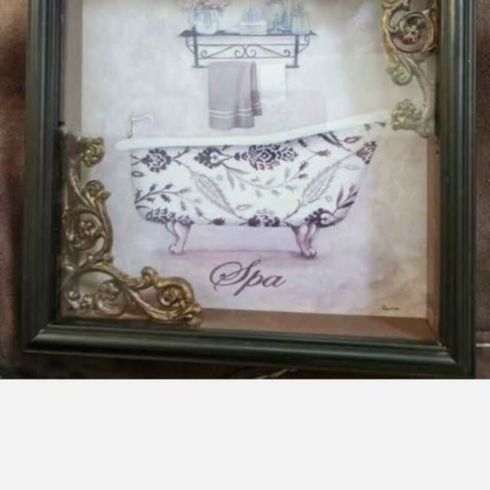 Bathroom/Spa Window Box Framed Decor